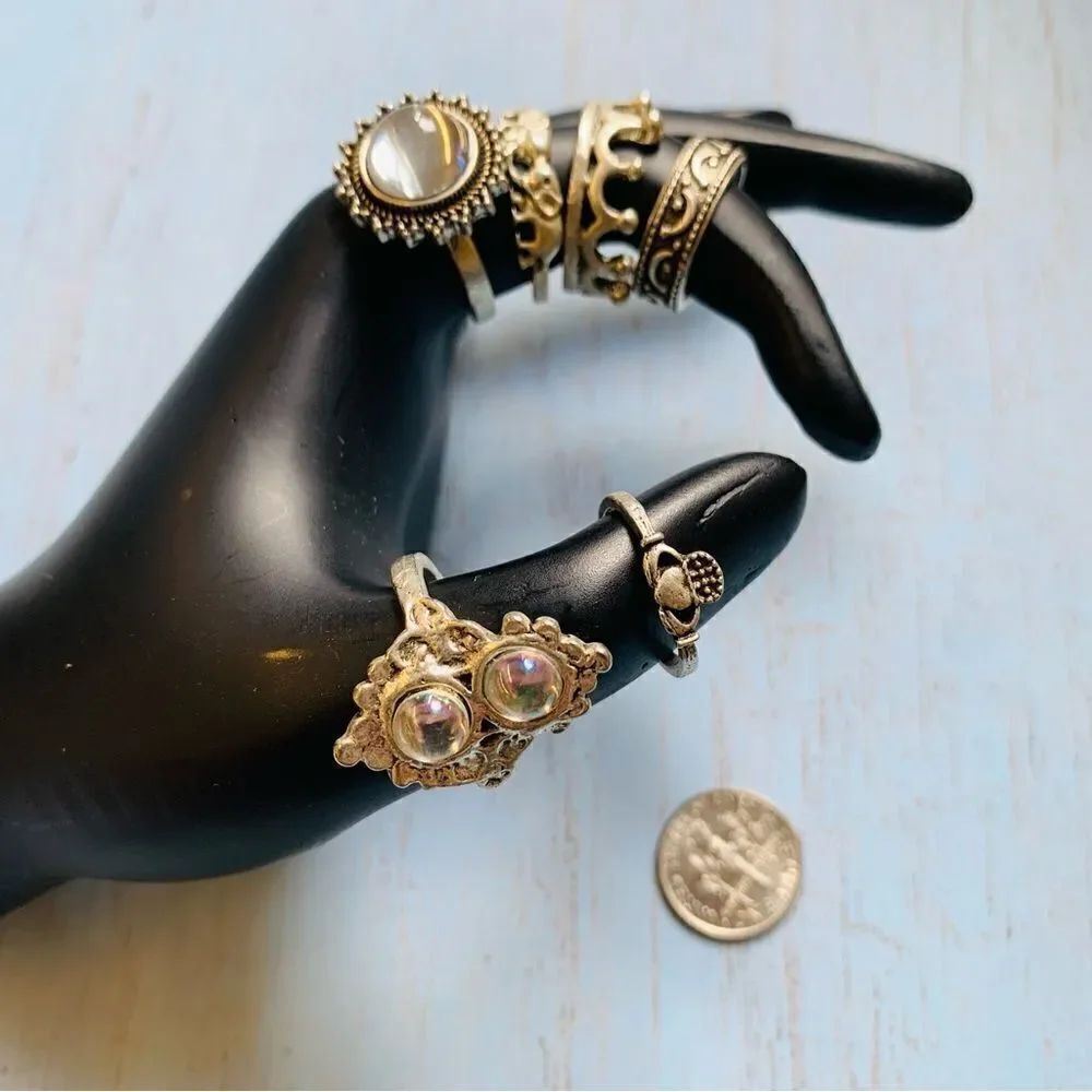 Silver Stack Ring Bundle‎ - Picture 2 of 2